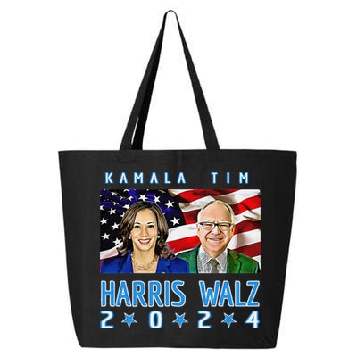 Kamala Harris Tim Walz The 2024 Democratic Party Nov 5 Win 25L Jumbo Tote
