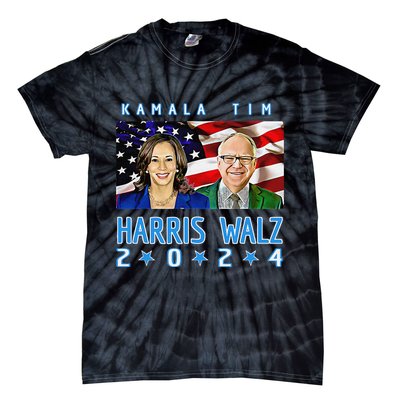 Kamala Harris Tim Walz The 2024 Democratic Party Nov 5 Win Tie-Dye T-Shirt