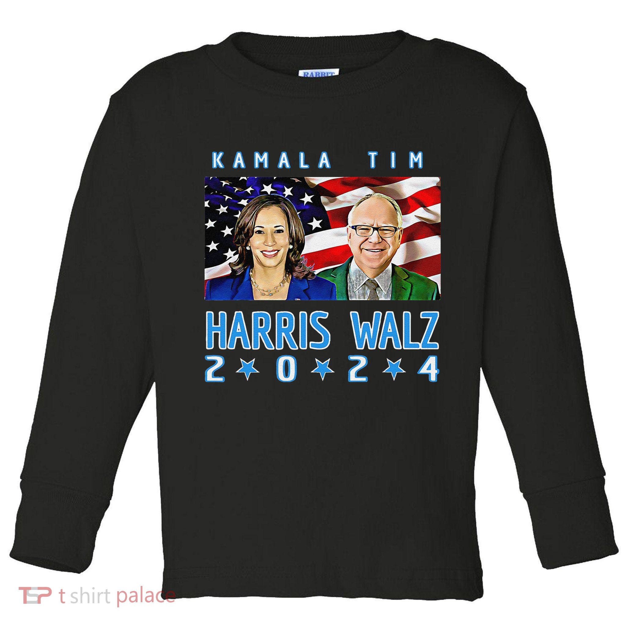 Kamala Harris Tim Walz The 2024 Democratic Party Nov 5 Win Toddler Long Sleeve Shirt