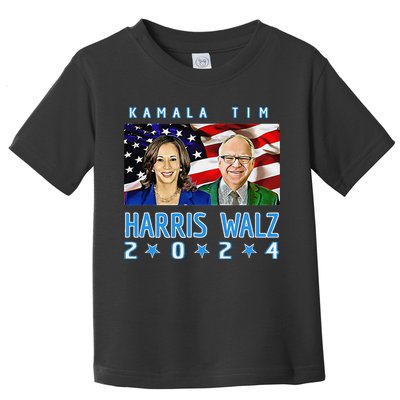 Kamala Harris Tim Walz The 2024 Democratic Party Nov 5 Win Toddler T-Shirt