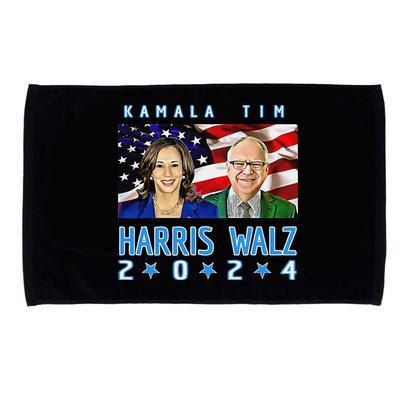 Kamala Harris Tim Walz The 2024 Democratic Party Nov 5 Win Microfiber Hand Towel