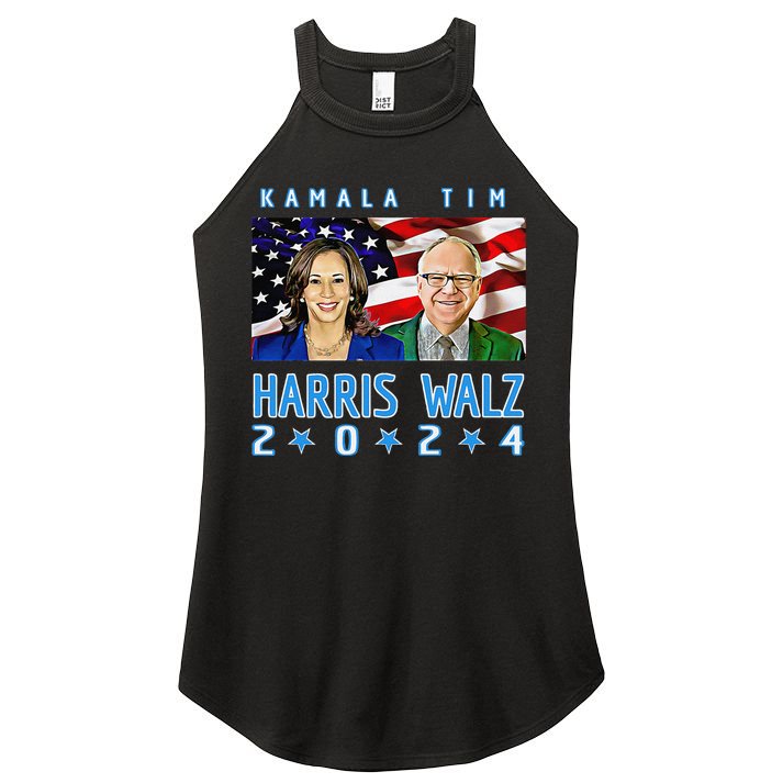 Kamala Harris Tim Walz The 2024 Democratic Party Nov 5 Win Women's Perfect Tri Rocker Tank