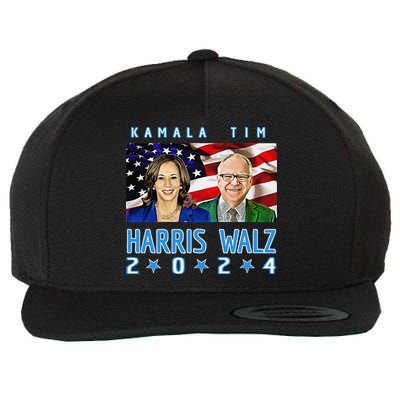 Kamala Harris Tim Walz The 2024 Democratic Party Nov 5 Win Wool Snapback Cap