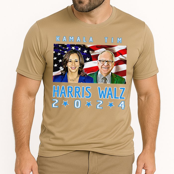 Kamala Harris Tim Walz The 2024 Democratic Party Nov 5 Win Cooling Performance Crew T-Shirt