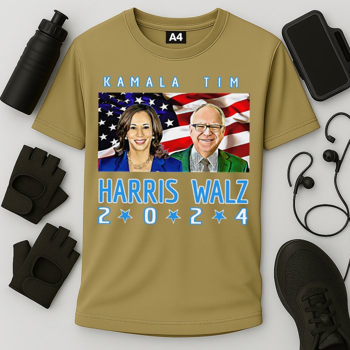 Kamala Harris Tim Walz The 2024 Democratic Party Nov 5 Win Cooling Performance Crew T-Shirt