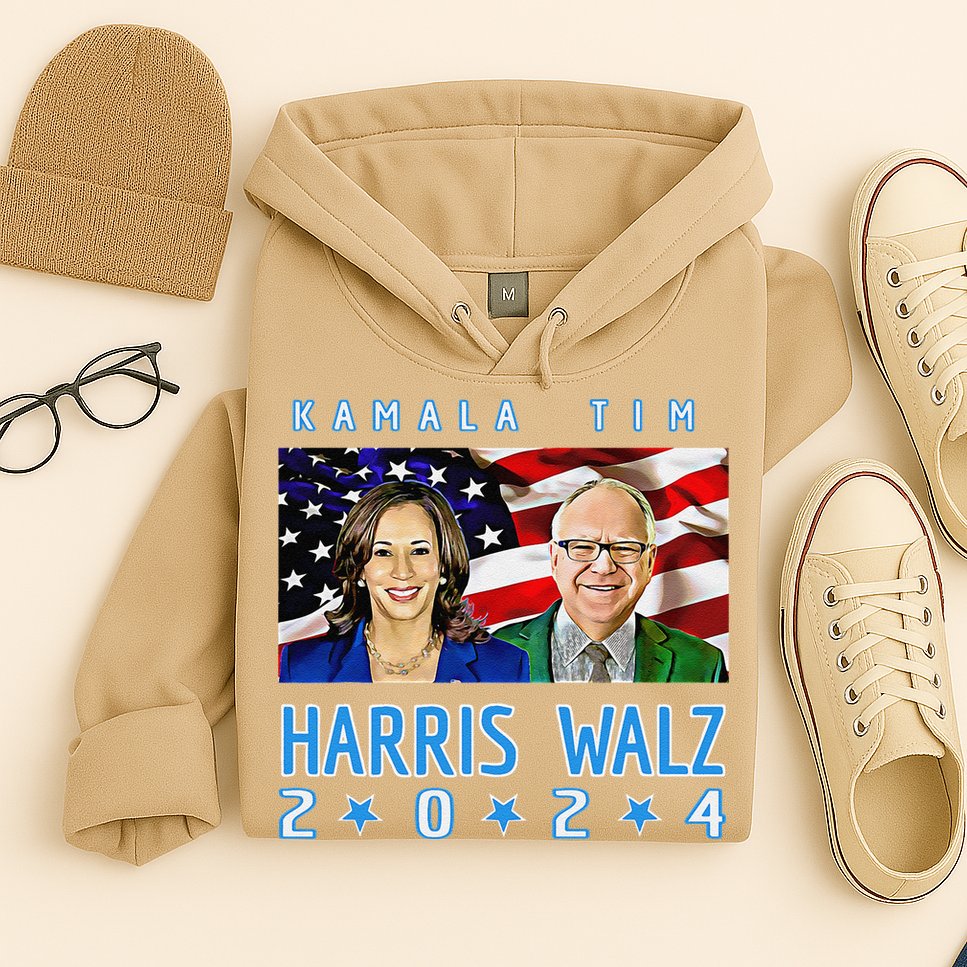 Kamala Harris Tim Walz The 2024 Democratic Party Nov 5 Win Hoodie