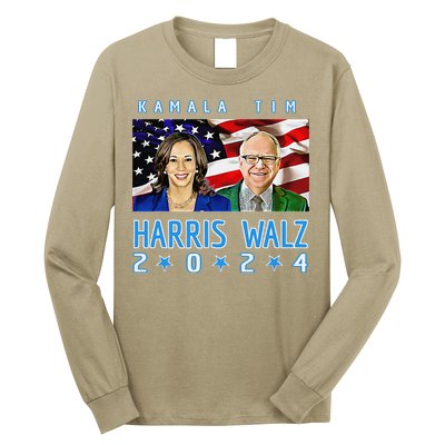 Kamala Harris Tim Walz The 2024 Democratic Party Nov 5 Win Long Sleeve Shirt