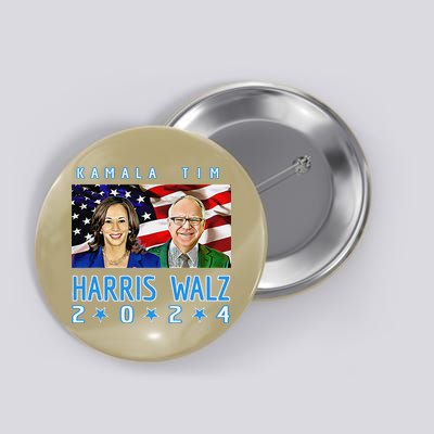 Kamala Harris Tim Walz The 2024 Democratic Party Nov 5 Win Button