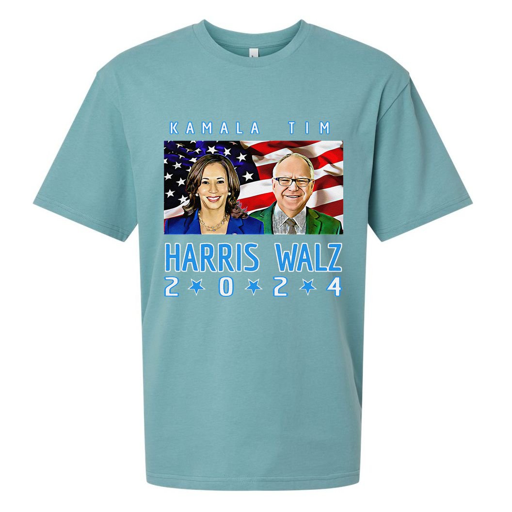 Kamala Harris Tim Walz The 2024 Democratic Party Nov 5 Win Sueded Cloud Jersey T-Shirt