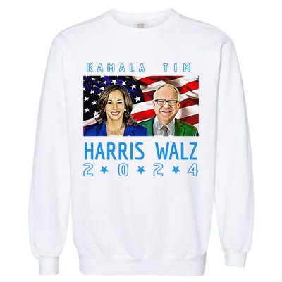 Kamala Harris Tim Walz The 2024 Democratic Party Nov 5 Win Garment-Dyed Sweatshirt