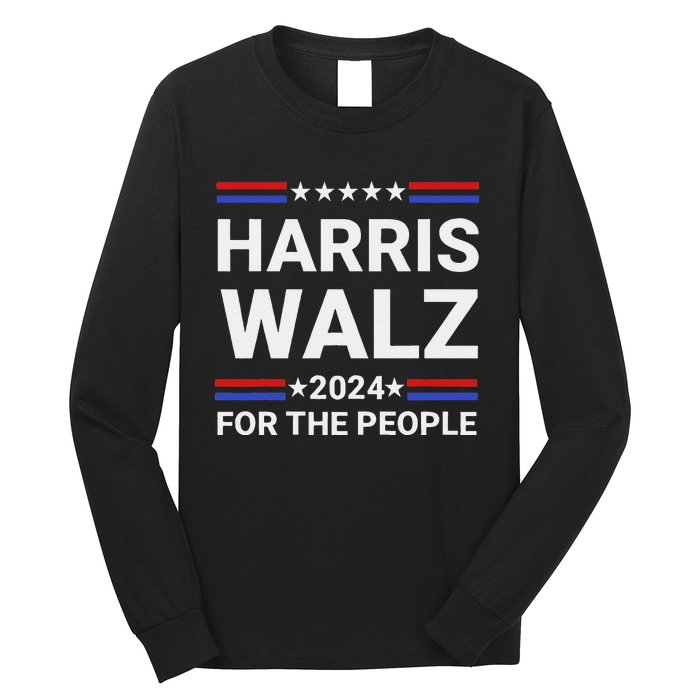 Kamala Harris Tim Walz Waltz Long Sleeve Shirt