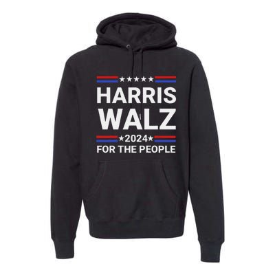 Kamala Harris Tim Walz Waltz Premium Hoodie