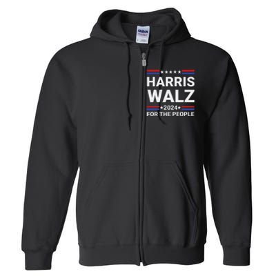 Kamala Harris Tim Walz Waltz Full Zip Hoodie