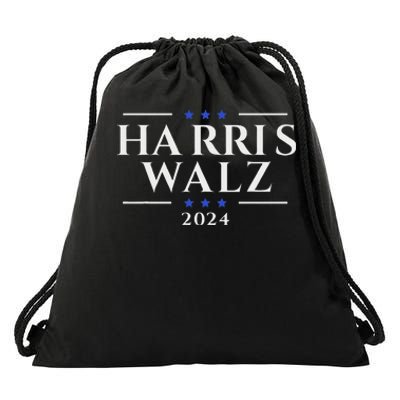 Kamala Harris Tim Walz Waltz Drawstring Bag