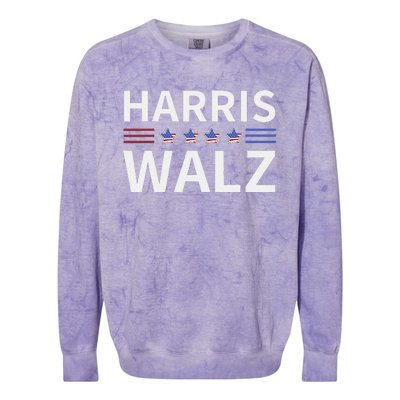 Kamala Harris Tim Walz Waltz 2024 Colorblast Crewneck Sweatshirt