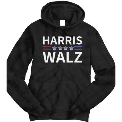 Kamala Harris Tim Walz Waltz 2024 Tie Dye Hoodie