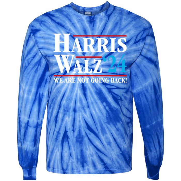 Kamala Harris Tim Walz Waltz Harris Waltz 2024 Vp Election Gift Tie-Dye Long Sleeve Shirt