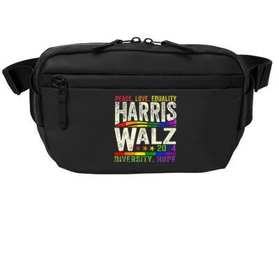 Kamala Harris Tim Walz 2024 Peace Lgbt Harris Walz Crossbody Pack