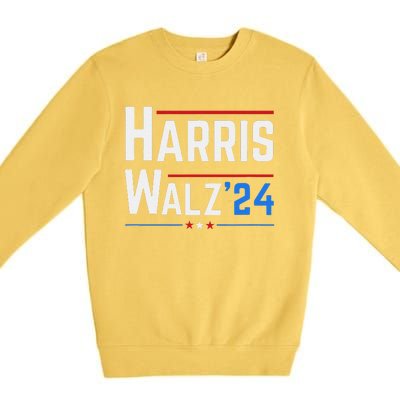 Kamala Harris Tim Walz Waltz Election 2024 Premium Crewneck Sweatshirt