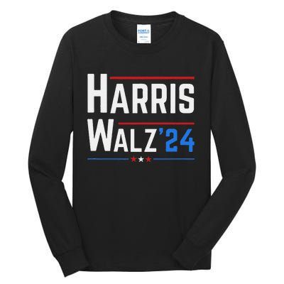 Kamala Harris Tim Walz Waltz Election 2024 Tall Long Sleeve T-Shirt