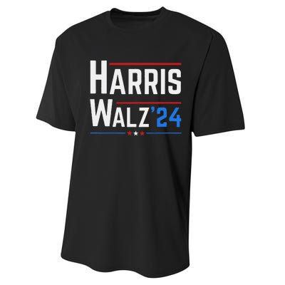 Kamala Harris Tim Walz Waltz Election 2024 Performance Sprint T-Shirt