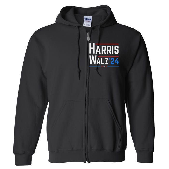 Kamala Harris Tim Walz Waltz Election 2024 Full Zip Hoodie