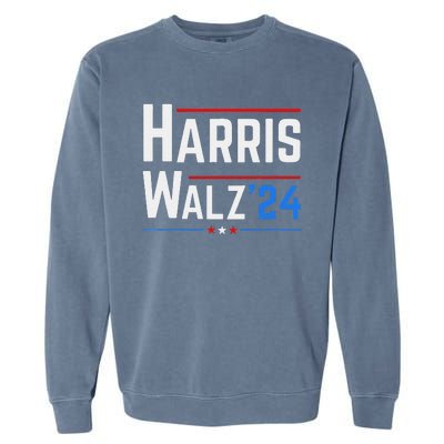 Kamala Harris Tim Walz Waltz Election 2024 Garment-Dyed Sweatshirt