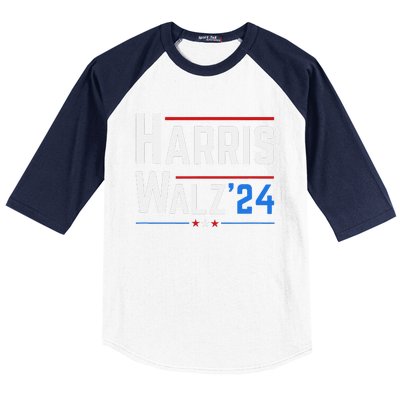 Kamala Harris Tim Walz Waltz Election 2024 Baseball Sleeve Shirt