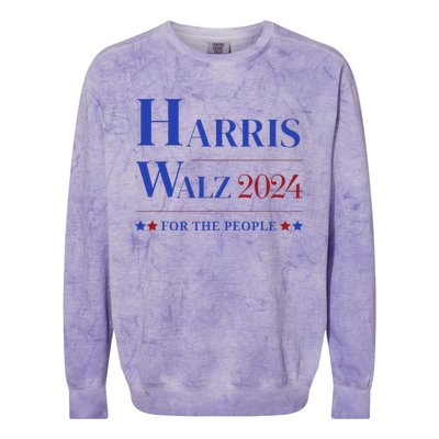 Kamala Harris Tim Walz Waltz Election Party Wear Colorblast Crewneck Sweatshirt