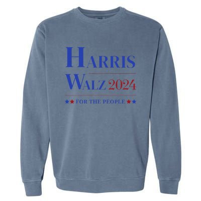 Kamala Harris Tim Walz Waltz Election Party Wear Garment-Dyed Sweatshirt