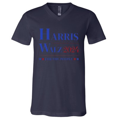 Kamala Harris Tim Walz Waltz Election Party Wear V-Neck T-Shirt