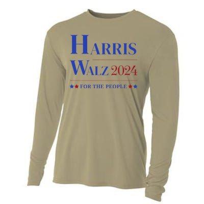 Kamala Harris Tim Walz Waltz Election Party Wear Cooling Performance Long Sleeve Crew