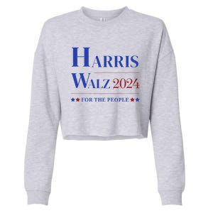 Kamala Harris Tim Walz Waltz Election Party Wear Cropped Pullover Crew