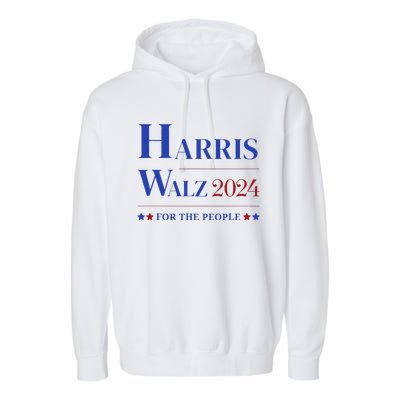 Kamala Harris Tim Walz Waltz Election Party Wear Garment-Dyed Fleece Hoodie