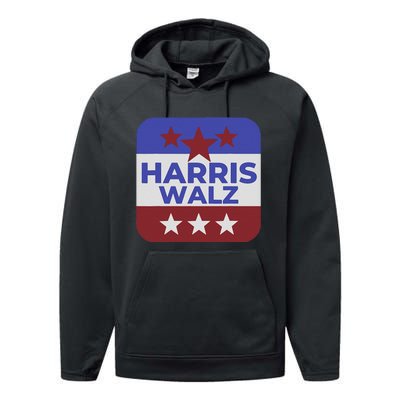 Kamala Harris Tim Walz Waltz Election Party Wear Performance Fleece Hoodie