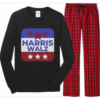 Kamala Harris Tim Walz Waltz Election Party Wear Long Sleeve Pajama Set