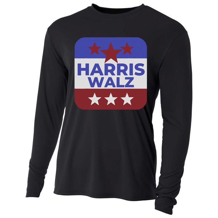 Kamala Harris Tim Walz Waltz Election Party Wear Cooling Performance Long Sleeve Crew