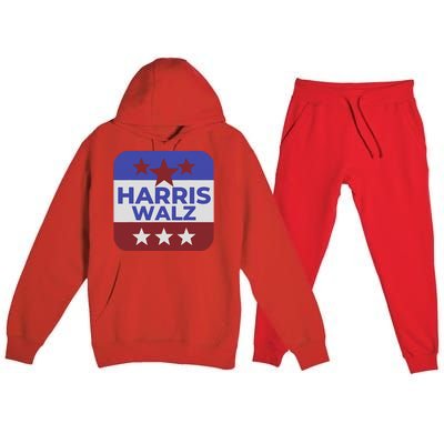 Kamala Harris Tim Walz Waltz Election Party Wear Premium Hooded Sweatsuit Set