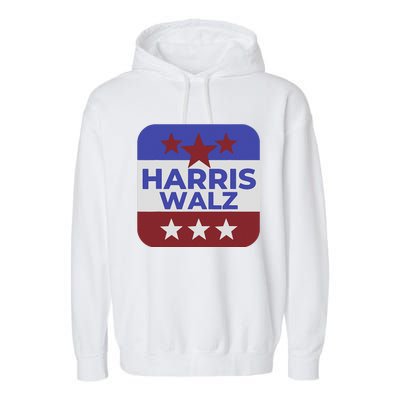 Kamala Harris Tim Walz Waltz Election Party Wear Garment-Dyed Fleece Hoodie