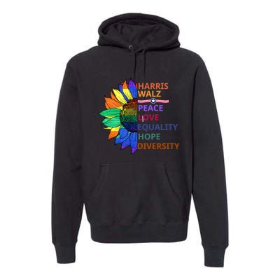 Kamala Harris Tim Walz Waltz Premium Hoodie