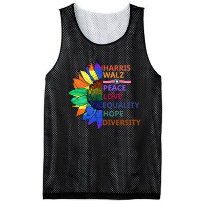 Kamala Harris Tim Walz Waltz Mesh Reversible Basketball Jersey Tank