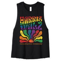 Kamala Harris Tim Waltz 2024 Women's Racerback Cropped Tank