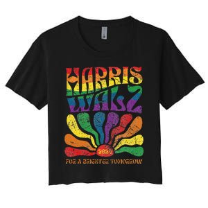 Kamala Harris Tim Waltz 2024 Women's Crop Top Tee