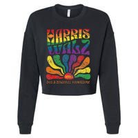 Kamala Harris Tim Waltz 2024 Cropped Pullover Crew