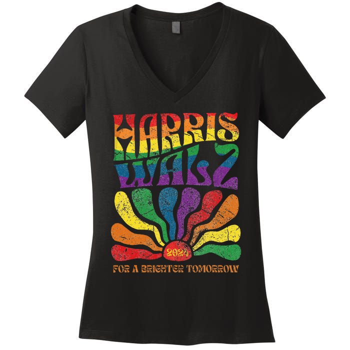 Kamala Harris Tim Waltz 2024 Women's V-Neck T-Shirt