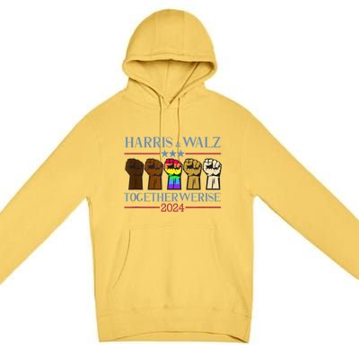 Kamala Harris Tim Walz 2024 Election Lgbt Harris Walz Waltz Premium Pullover Hoodie