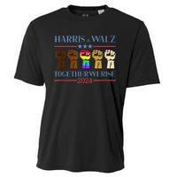 Kamala Harris Tim Walz 2024 Election Lgbt Harris Walz Waltz Cooling Performance Crew T-Shirt