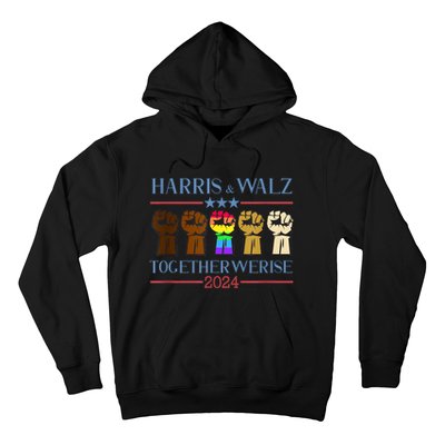 Kamala Harris Tim Walz 2024 Election Lgbt Harris Walz Waltz Hoodie