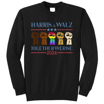 Kamala Harris Tim Walz 2024 Election Lgbt Harris Walz Waltz Sweatshirt