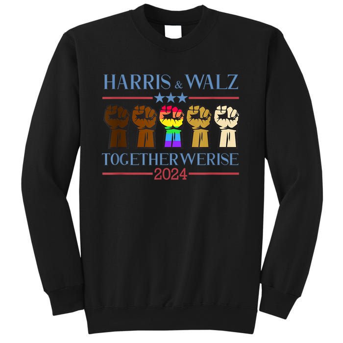 Kamala Harris Tim Walz 2024 Election Lgbt Harris Walz Waltz Sweatshirt